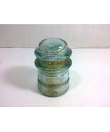 Vintage WHITALL TATUM Nr.9 Glass Electrical Insulator (Aqua Blue, Made i... - $19.75