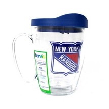 New York Rangers Coffee Mug 14oz Clear Travel Tumbler Tervis NHL Merch - $11.65