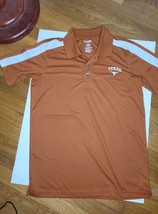 Men&#39;s LN University of Texas Longhorn orange Polo Golf Shirt medium - £17.45 GBP