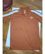 Men&#39;s LN University of Texas Longhorn orange Polo Golf Shirt medium - £17.12 GBP