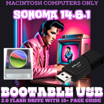 Mac Repair Service Sonoma Bootable USB Flash Drive With Printed Guide - £21.73 GBP