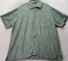 Batik Bay Shirt Men&#39;s 2XL Green Hawaiian Rayon Short Sleeve Collared Button Down - £14.70 GBP