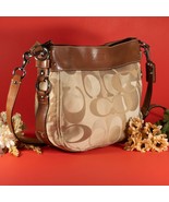 Coach D1093-F14711 Beige Brown Leather Shoulder Bag / Long Cross Strap C... - $1,210.38 MXN