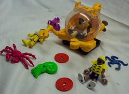 Imaginext Yellow Deep Sea Submarine Pod With Figures Toy Set Mattel 2007 - £15.82 GBP