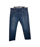 Levis 505 Mens Jeans Size 38x30 Zipper Fly 5 Pocket Medium Wash Denim Jeans - £21.40 GBP