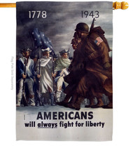 Always Fight for Liberty - Impressions Decorative House Flag H183038-BO - £29.51 GBP