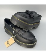 Dr. Martens Adrian Quad Leather Platform Tassel Loafers Mens 9 Black Sho... - $156.03 CAD