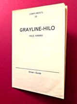 Vintage 1960s Grayline-Hilo Hawaii Tour Souvenir Brochure Map Translations Songs - £10.83 GBP
