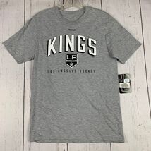 Los Angeles LA Kings NHL Reebok Large Gray Tshirt New Youth - $182.59 MXN