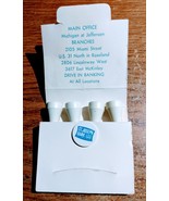 St. Joseph Bank 4 Golf Tees and 1 Ball Marker Matchbook - $38.07 MXN