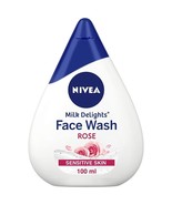 Nivea Milk Delights Rose Women Face Wash For Sensitive Skin, 100ML,Free ... - $16.09 CAD