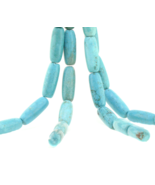 2X Strands Beads Dyed Blue Magnesite Cylinder 12x35mm 15in strands Boho ... - $21.92 CAD