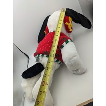 Macy&#39;s Holiday Snoopy with Sweater and Earmuffs 14&quot; - 18&quot; Winter Christmas Plush - £9.96 GBP