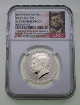 2018-S 50C Kennedy Mezzo Dollaro Selezionato Da NGC PF70 Reverse di Prova - $98.98