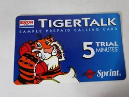 Vintage Exxon Tiger Talk MCI Sprint Sample Phone Calling Card - $4.94