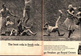 1964 RC Royal Crown Cola Soda Pop Ad  Softball Game sexy women c5 - $20.28