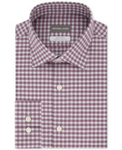 Michael Kors Mens Regular Fit Airsoft Stretch Gingham Dress Shirt, Size XL - $34.65