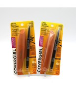 2 COVERGIRL Lash Blast VOLUME Mascara Perfect Point Plus Eye Pencil BLACK - $14.73
