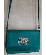 Laurel Burch SMALL Crossbody Bag Teal Leather RR - $459.01 MXN