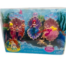 Disney Princess Mermaid Doll 7-Pack The Little Mermaid Sister ariels world 2011 - £59.34 GBP