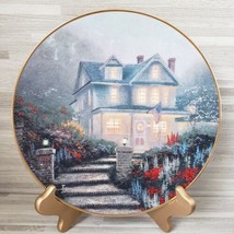 Thomas Kinkade &quot;A Warm Welcome Home&quot; 8.25&quot; Collector&#39;s Decorative Plate - £16.25 GBP