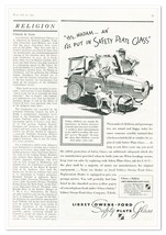 Print Ad Libbey-Owens-Ford Safety Glass Vintage 1937 3/4-Page Advertisement - $182.07 MXN