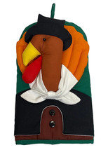Turkey Pilgrim OVEN MIT HOT PAD Festive Holiday Thanksgiving Dinner Fall... - $8.60