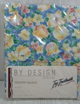 JC Penney By Design Vintage Crescent  valance 88x13 Festival blue yellow... - $13.50