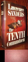 Lawrence Sanders TENTH COMMANDMENT Signed 1st 1st Edition 1st Printing - £86.67 GBP