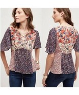 NWOT ANTHROPOLOGIE PALO ALTO FLORAL BLOUSE TOP by HD in Paris 6 - £35.39 GBP