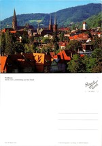 Germany Freiburg i. Breisgau Freigurger Munster Lorettoberg View VTG Postcard - £7.37 GBP