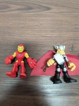 Imaginext Marvel Super Hero Squad Iron Man &amp; Thor Figures - £9.83 GBP