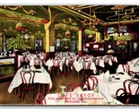 Dining Room Cafe Savoia Chicago Illinios Il 1909 DB Cartolina R22 - $6.10