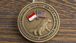 DOS DSS Diplomatic Security Service Antiterrorism Indonesia Challenge Coin #153W - £48.11 GBP