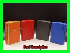 Lot Of 4 Vintage Colored Zippo Lighters Full Size - All Are Working - Lo... - £54.06 GBP