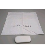 Marc Jacobs White Drawstring Dust Bag 20&quot; x 17.5&quot; &amp; Sunglasses Case 2pc Lot - $54.45