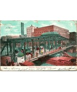 Vtg Postcard 1909 UDB Madison Street Bridge Chicago, Illinois Postcard - $7.87