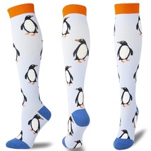 Penguin Pattern Knee High - (Compression Socks) - $6.75