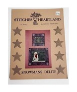 Stitches from the Heartland 1997Snowmans Delite Cinnamon Heart Snow Friends - £9.19 GBP