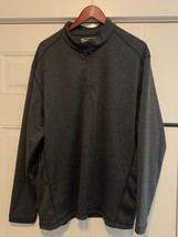 Pebble Beach Golf Men&#39;s 1/4 Zip Activewear Sweatshirt Dark Gray Size XL - $19.26