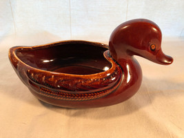Brown Hull Duck Planter 10 Inches Long - £11.84 GBP