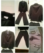 Mens Wool Mario Ferranti Suit Set R40 Jacket R34 Pants Classic Look 2 Piece - £55.03 GBP