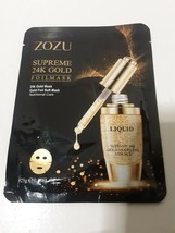 Zozu Supreme 24K Gold Foil Mask Hydrating Soft Face Mask Brand New - £4.54 GBP