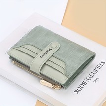 llerry  Wallet Women 2023 New Women&#39;s Short Wallet Buckle Sanded Leather Coin Pu - £44.12 GBP