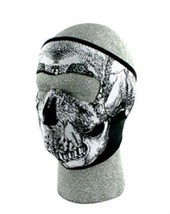 Glow In Dark SKULL Neoprene Face Mask Ski Cold Protect Snowboard Protection - £10.04 GBP