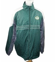 Vintage Green Bay Packers NFL Football - Windbreaker Zipper Reebok Jacket XL - £27.44 GBP
