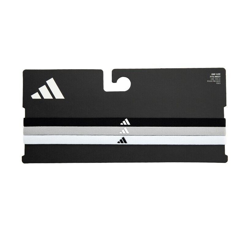 adidas Hairband 3-Pack Tennis Headband Soccer Unisex Running Basketball IK0471 - $28.90