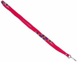 Mia Jewel Shop Thin Strap Fabric Tribal Lightweight Lanyard Holder Metal Clasp W - $12.86