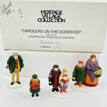 Dept 56 Carolers On The Doorstep Set of 4 Retired Figurines ‘93 READ DES... - £11.40 GBP