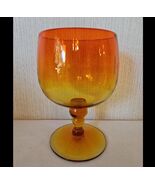 Blenko Pedestal Bowl Amberina MCM Art Glass Large Goblet Compote Tangeri... - $1,130.03 MXN